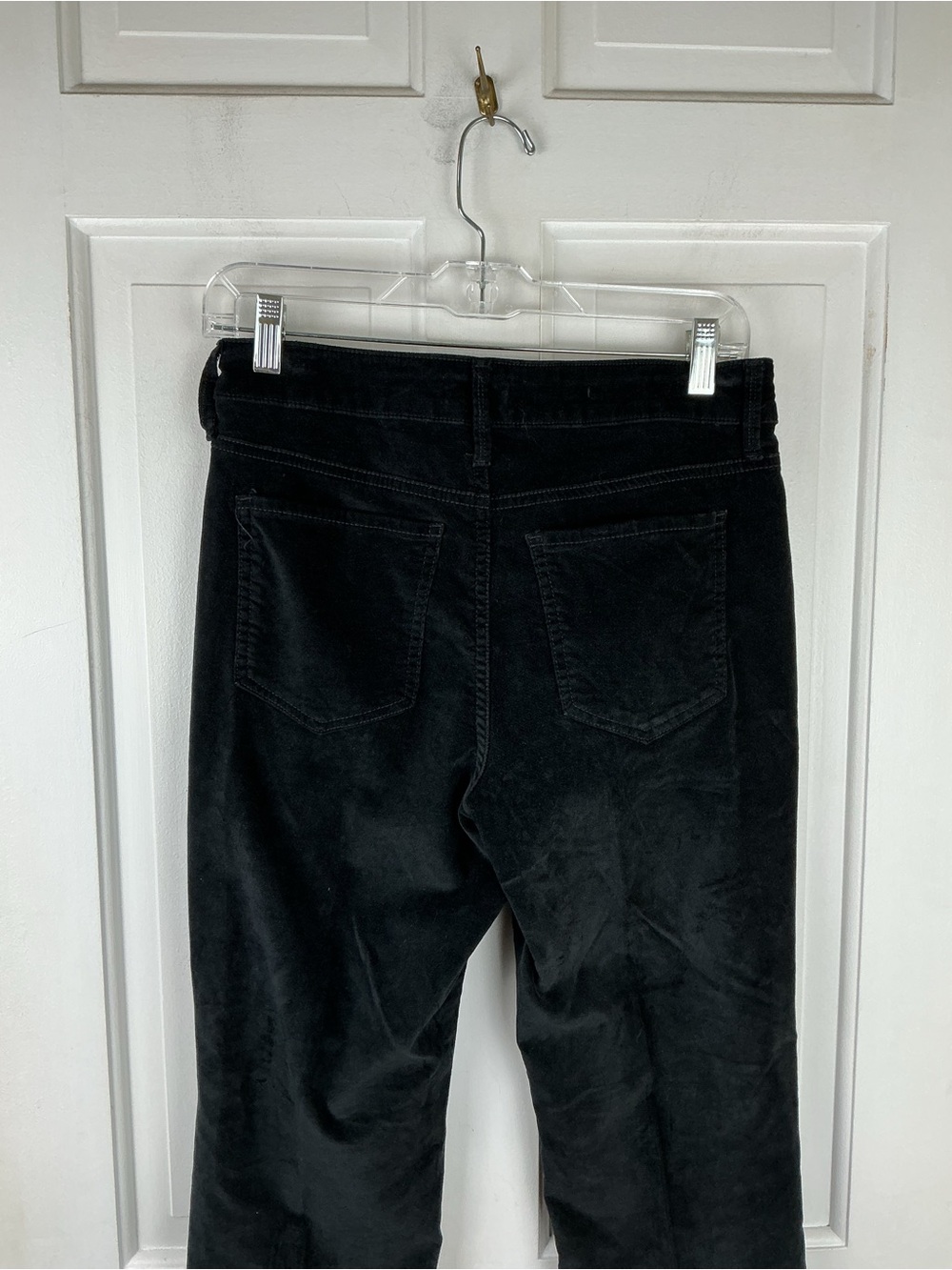 NYDJ Black Velvet Marilyn straight leg jeans - Picture 5 of 9